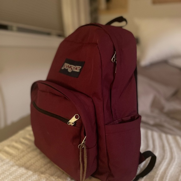 Jansport Maroon Backpack - Picture 2 of 3